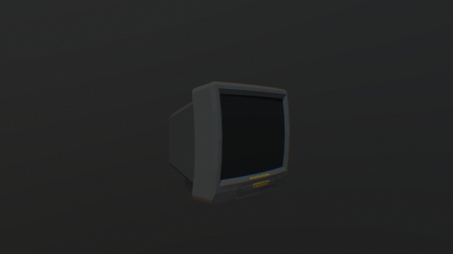 low poly psx crt tv 3d modello brk 32f446c 3D print model - Mito3D