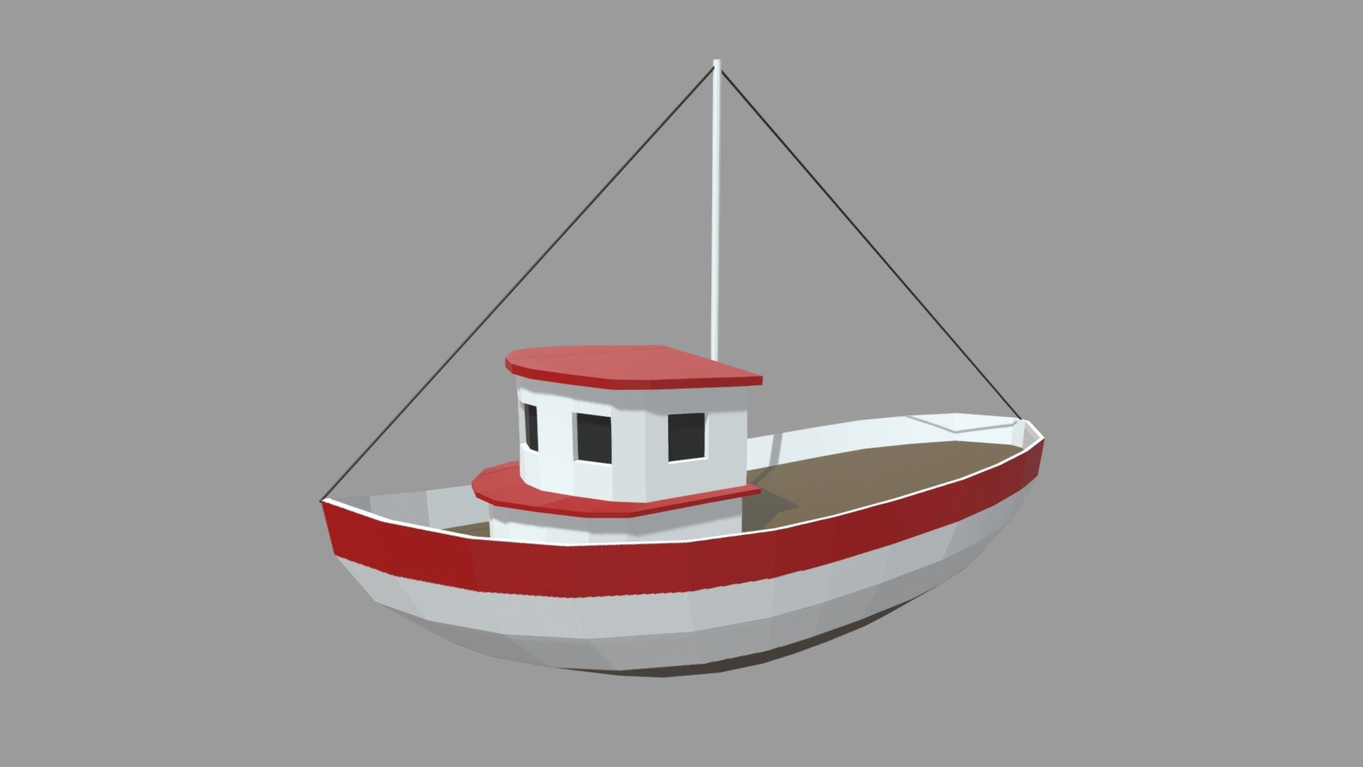 low poly boat 03 - buy royalty free 3d model viperjr3d fish toon yacht fishing equipment ocean travel entertainment water jetboat nautical watercraft waterjet game lowpoly design sport sea gameready noai 3D print model - Mito3D