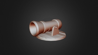 low poly cannon - 3d model eighvarson d53f558 my second practice blender 3d print model - Mito3D