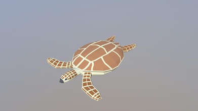 low poly cartoon loggerhead sea turtle - buy royalty free 3d model chroma3d vendol21 c6623dc modeled prepared low-poly style renderings background general cg visualization presented mesh quads only verts 1774 faces 1772 have simple materials diffuse colors no ring maps uvw mapping available original file created blender you receive 3ds obj fbx blend dae stl all preview images were rendered cycles product ready render out-of-the-box please note lights cameras included clean alone other provided files centered origin has real-world scale 3d print model - Mito3D