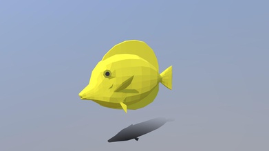 low poly cartoon yellow tang fish - buy royalty free 3d model chroma3d vendol21 9c1a06e modeled prepared low-poly style renderings background general cg visualization presented mesh quads tris verts 758 faces 762 have simple materials diffuse colors no ring maps uvw mapping available original file created blender you receive 3ds obj fbx blend dae stl all preview images were rendered cycles product ready render out-of-the-box please note lights cameras only included clean alone other provided files centered origin has real-world scale 3d print model - Mito3D