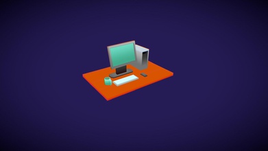 low poly desk gradient shading - download free 3d model johnnysix therealjohnnysix fb18ca1 low-poly blending 3d print model - Mito3D