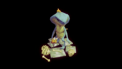 low poly dungeon critter - 3d model therealyton yton 4950d50 just fun 3d print model - Mito3D