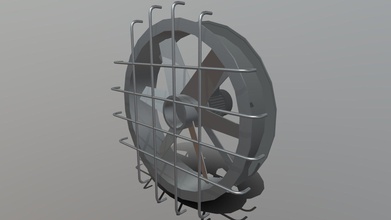 baixa contagem de polígonos escape do motor ventilador - download grátis modelo 3d suí s r andres dc2468a 3d print model - Mito3D