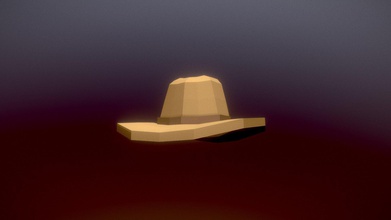 low poly hat - scarica gratis 3d modello ggklin 60b347d 3d print model - Mito3D