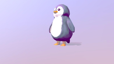 low poly penguin - buy royalty free 3d model dwaalinkt 63e1a50 modeled blender animation files fbx textureuv 3d print model - Mito3D