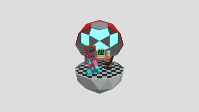 low poly porygon scene - 3d model lambrijr c156d0e inspired my google searches low-poly pokemon saw something cute did own rendition 3d print model - Mito3D