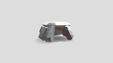 low poly rock cave - download free 3d model adrian21 7923065 made 3dmax 3d print model - Mito3D