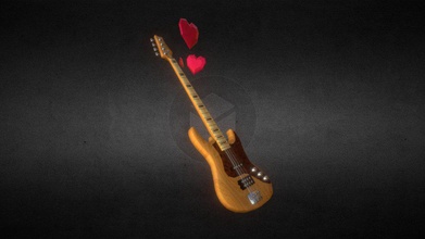lowmance electric bass guitar - 3d model ivanix88 7d7b2a0 my entry challenge valentine&rsquo s day goal make something lowpoly somehow related love so&hellip i&rsquo m musician instruments xd fun fact bought few years ago february 14th so thought would perfect ps it&rsquo not four strings &gt &lt little joke 3d print model - Mito3D