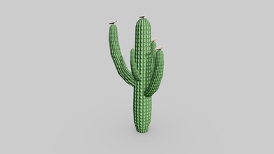 lowpoly cactus 3d modèle pouces 39 or 478c2f1 3d print model - Mito3D