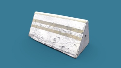 Lowpoly Beton Barriere klein download frei 3d Modell l0wpoly 8f18216 3d print model - Mito3D