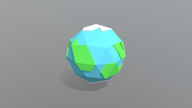 lowpoly earth - download free 3d model bokoblind rx0kamiki ac8f593 low poly 3d print model - Mito3D
