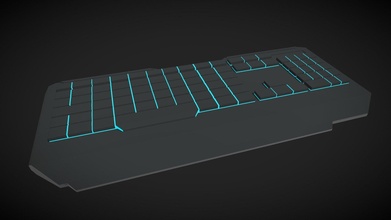 Lowpoly Gaming Tastatur Kaufen Lizenzgebühren frei 3d Modell blumbum Produktionen 668e22c 3d print model - Mito3D