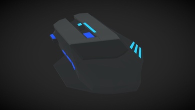 lowpoly gaming mouse - buy royalty free 3d model blumbum productions a7bcf9b 3d print model - Mito3D
