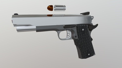Lowpoly Pistole Modell download frei 3d Omkar suryavanshi c3079e7 3d print model - Mito3D