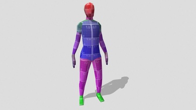 lowpoly male basemesh unwrapped - download free 3d model bithack 9aa1e8a 3d print model - Mito3D