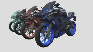 lowpoly motorbike 3d models - model collection center minibee edff982 3d print model - Mito3D