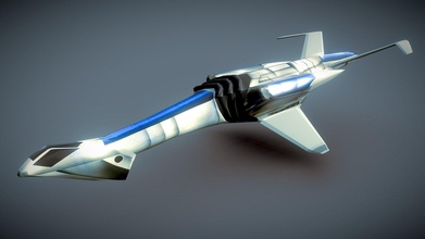 lowpoly vaisseau spatial concept acheter royalties libre 3d modèle koleos3d 6526552 3d print model - Mito3D