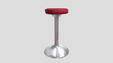 lowpoly stool textures - download free 3d model blue-ballpen a0177fe 3d print model - Mito3D
