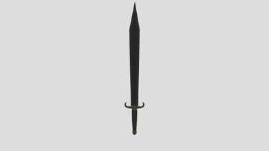 lowpoly sword - 3d model irmkvist 1580281 3d print model - Mito3D