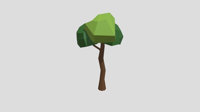 lowpoly arbre - téléchargement gratuit modèle 3d jvns406 3762c25 low poly de travail faire des jeux à l'unité 3d print model - Mito3D