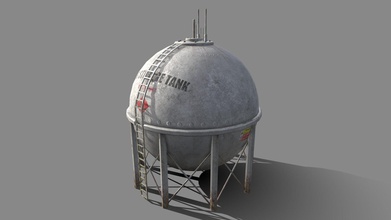 lpg spherical industrial storage tank - buy royalty free 3d model magiccgistudios d993468 created blender 279 280 textured substance painter 2 2k resolution basecolor metallic roughness & normal maps low poly tested eevee render engine nice asset your project detailed easily duplicate rack tanks fill out scene approximate real world scale applied 3 formats provided blend fbx obj + all textures thanks looking 3d print model - Mito3D