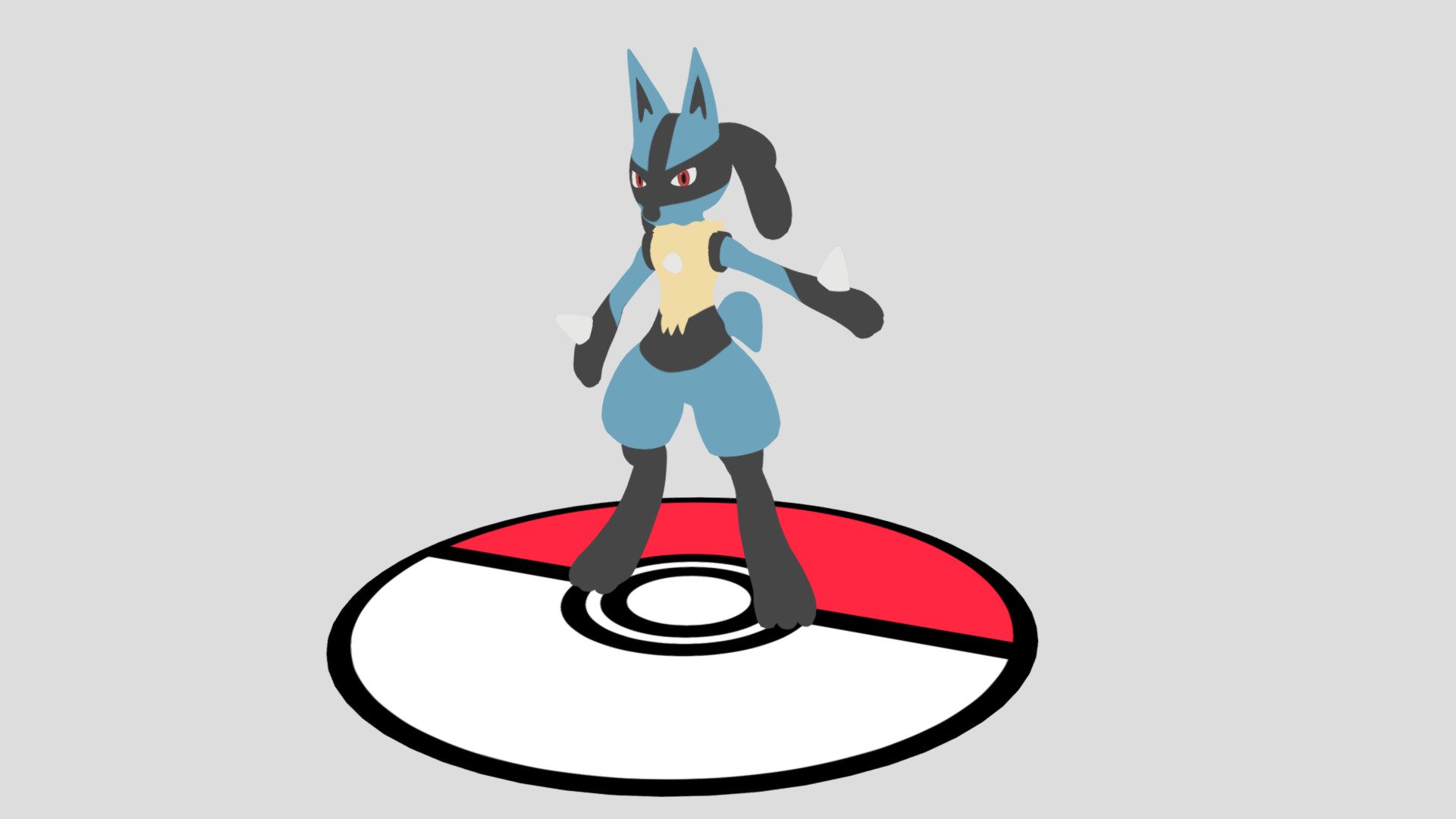 lucario manipulado 3d modelo moonlitsculpts 952e698 3D print model - Mito3D