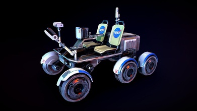 lunar rover - modelo 3d nikitakorneev89 c396337 https wwwbehancenet korneev wwwfacebookcom nikitakorneev5 blender substância pintor 3d print model - Mito3D
