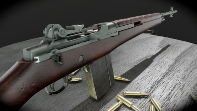m14 battle rifle - buy royalty free 3d model creationwasteland 8071535 weapon fires 762x55m cartridge semi full auto cold war designed world coming out second not concept had long standard issue infantry wepon game ready has pbr materials real-world scale all moving parts fully articulated comes 762x55mm ammo both live spent 3d print model - Mito3D