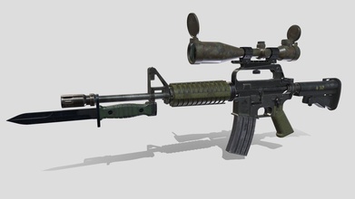 m16a2 m4 ar-15-automatic rifle - download free 3d model drus 7525151 3d print model - Mito3D