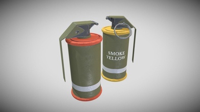 m18 Sigara içmek el bombası 3d model Yılan gözlü İspanyol yılan gözleri 2af4491 3d print model - Mito3D