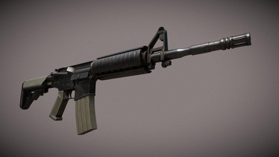 m4a1 rifle - buy royalty free 3d model jotar 8b7d322 3d print model - Mito3D