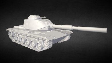 m60 boley super tank 3d printable - buy royalty free model nimproductions toy ww2 army figurines worldwar2 coldwar m60a3 toysoldier ww2tanks usa war armymen 3d print model - Mito3D