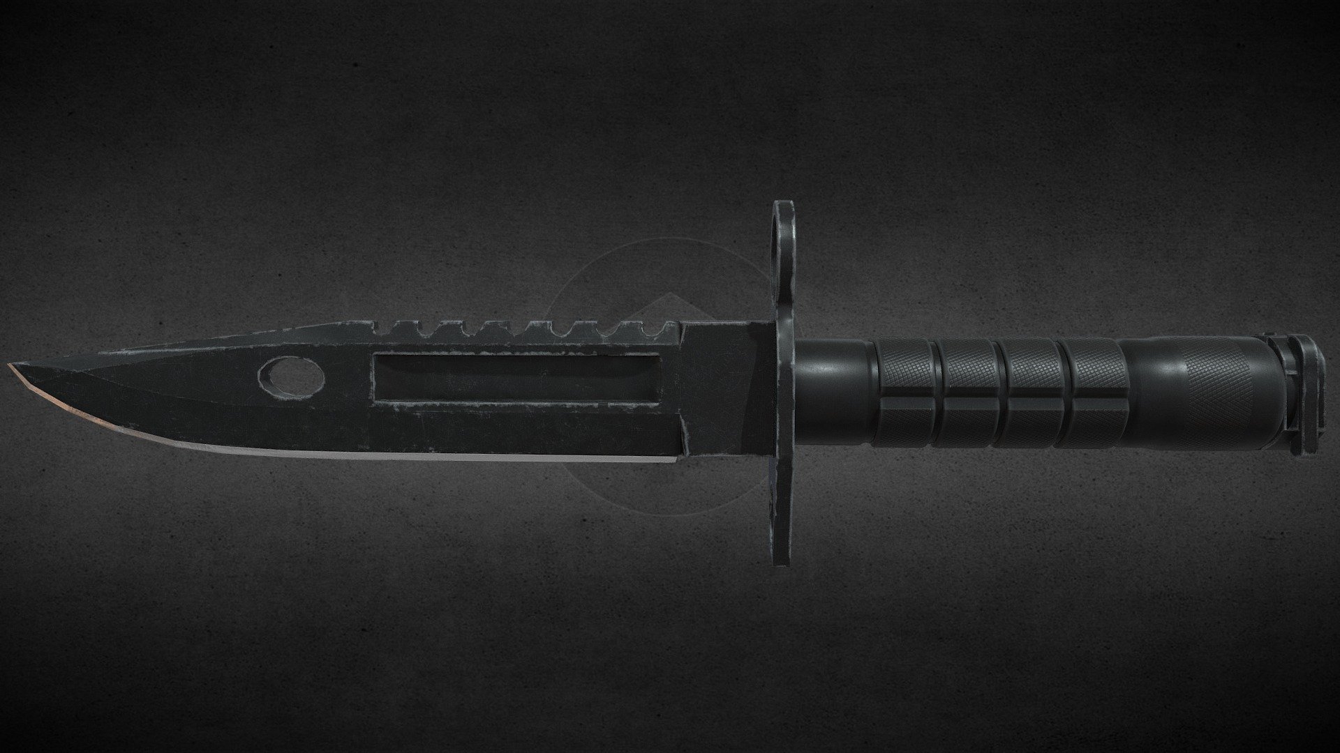 m9 baionetta acquistare royalty-free modello 3d paoone28 3596763 game ready -modello manualmente da scartare -4k texture - 3D print model - Mito3D