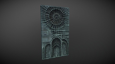 macabro foglio metallo porta Scarica gratuito 3d modello barno bc94797 3d print model - Mito3D