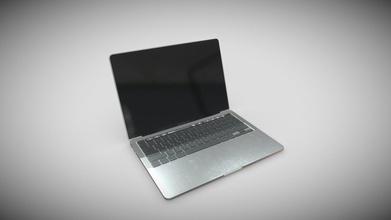 macbook pro 13-inch laptop apple - buy royalty free 3d model toss90 10a0ba0 3d print model - Mito3D