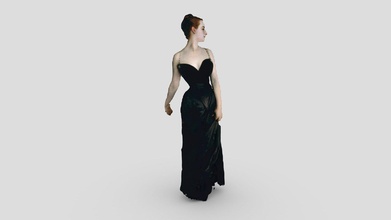 madame x john singer sargent - pifuhd 3d model thomas flynn nebulousflynn e24fd2b raw output running some famous historical art through multi-level pixel-aligned implicit function high-resolution human digitization university southern california facebook reality labs ai research tutorial pierre gautreau 3d print model - Mito3D