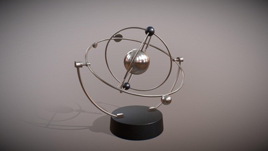 magnetic pendulum rotating eternal balls - buy royalty free 3d model omg3d 8eeb0bd highly quality pbr info 3 objects system units mm scale all details 100 has real-world centered 0 gameready use unity engine ue other 3d print model - Mito3D