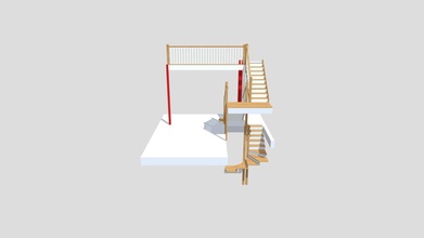 main stair - w-cottage 3d model sbjoinery 10331f2 3d print model - Mito3D