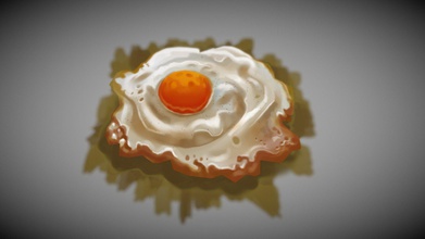 maishiro fried egg - 3d model shiromai89 0dc8c88 practice handpainting style inspired my wife painting d 3d print model - Mito3D