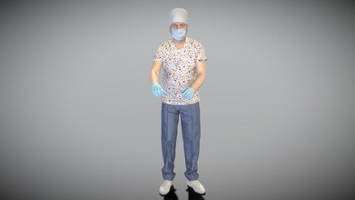 male doctor performing operation 250 - buy royalty free 3d model deep3dstudio 9a50255 3d print model - Mito3D