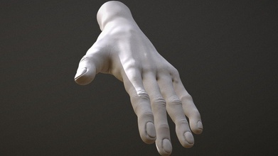 male hand high-poly - buy royalty free 3d model anna zhdanova 1679888 some details 1 857 664 polys 3d print model - Mito3D