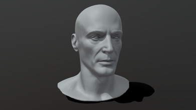 Masculin tête sculpter 03 acheter royalties libre 3d modèle rumpelstiltskin stl visage anatomie humanoïde impression réaliste imprimable printready ztool personnage 3d print model - Mito3D