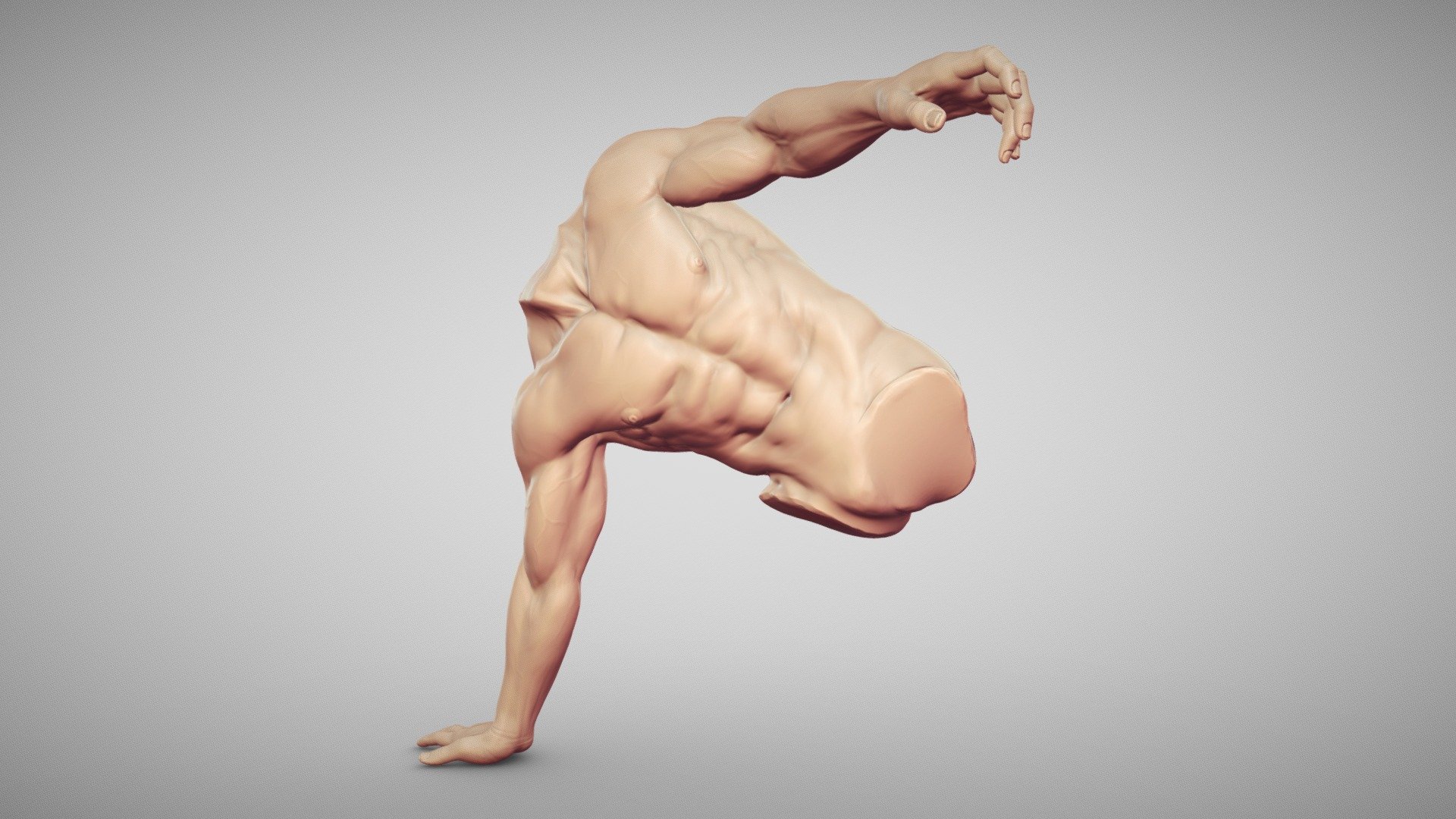 masculino tronco braços 7 Comprar realeza livre 3d modelo rumpelstiltskin corpo stl esculpir anatomia humanóide impressão pose figura açao mãos realista 3D print model - Mito3D