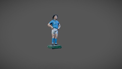Maradona pişmiş toprak beşik heykelcik indir Bedava 3d model Piervincenzonardese ed32888 3d print model - Mito3D