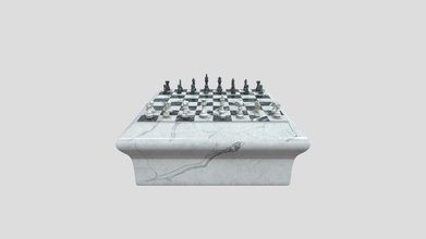 marmo scacchi tavolo Scarica gratuito 3d modello sidadi d08c025 3d print model - Mito3D