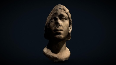 marble portrait 222ad - download free 3d model avi 910060a 3d print model - Mito3D