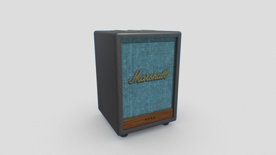 Marshall uxbridge Bluetooth hoparlör 13x13x19 satın almak telif Bedava 3d model robertrestupambudi müzik Emlak elektronik ses game ready gadget'lar asset props assets teknoloji 3d print model - Mito3D