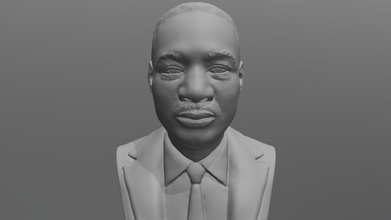 Martin Luther kral büst 3d baskı satın almak telif Bedava model basılı gerçeklik Piotrkatanowski b8a1fcb Obama minyatür heykelcik politikacı George Clinton çalı şöhret 3d print model - Mito3D