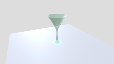 martini glass cup - download free 3d model art3d a021258 3d print model - Mito3D